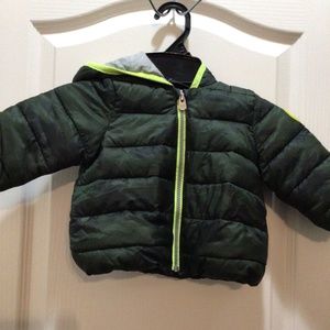 Baby Gap boys jacket quilted jacket animal ears on hood 12-18 months